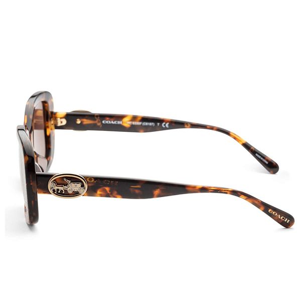 Kính Mát Coach Women Dark Tortoise Sunglasses HC8330F-565973 56 Màu Nâu - Kính mắt - Vua Hàng Hiệu