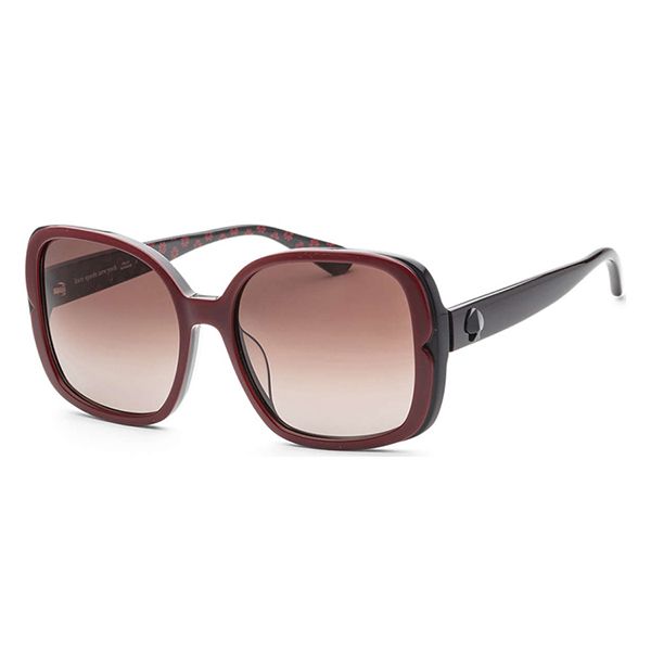 Kính Mát Kate Spade Elianna Burgundy Sunglasses ELIANNAGS-0SR8-HA 55mm Màu Nâu/Đỏ - Kính mắt - Vua Hàng Hiệu