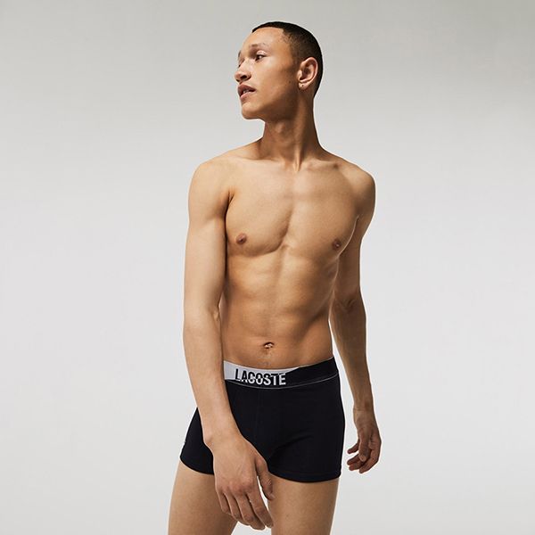 Set Quần Lót Nam Lacoste Men’s Stretch Cotton Trunk 3-Pack 5H7626 EJ7 Màu Đen, Trắng, Xám - Thời trang - Vua Hàng Hiệu