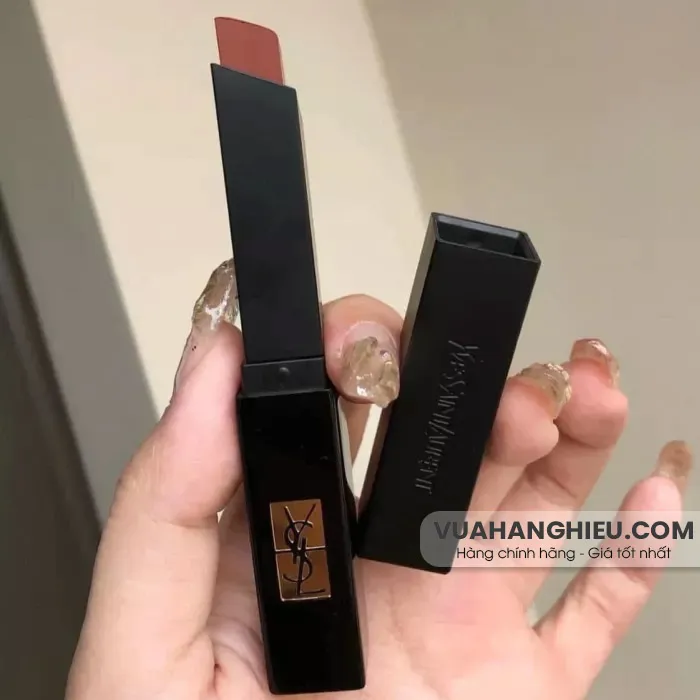 Review son YSL 314 Slim Velvet Limitless Cinnabar Đỏ Đất Siêu Tôn Da