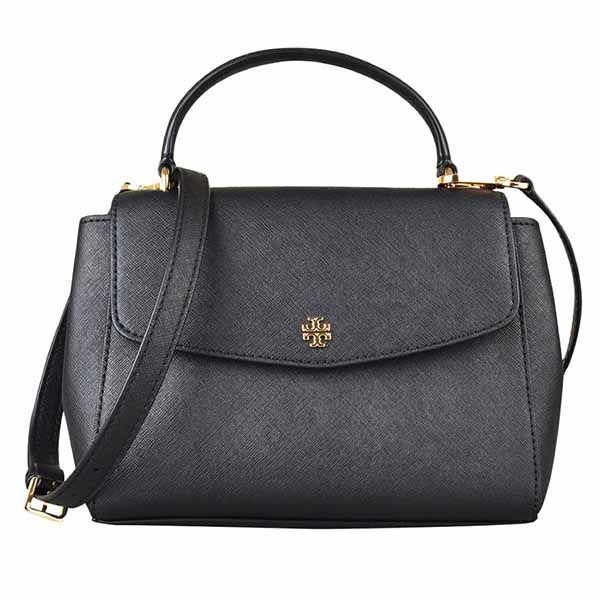 Túi Xách Tory Burch Emerson Gold Logo Crossbody Bag Màu Đen - Túi xách - Vua Hàng Hiệu