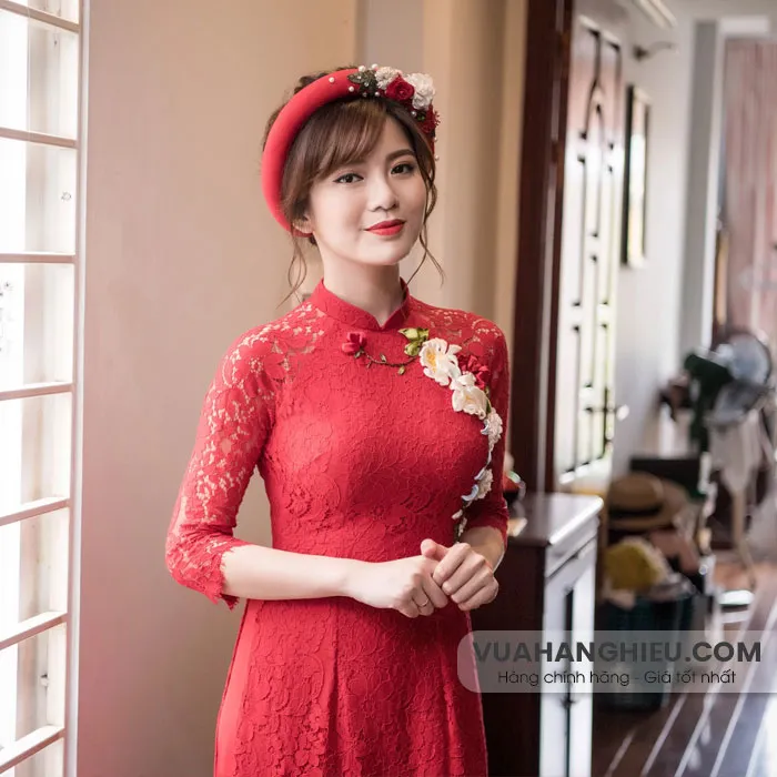9 kiểu tóc đội mấn cô dâu đẹp khi mặc áo dài ngày ăn hỏi