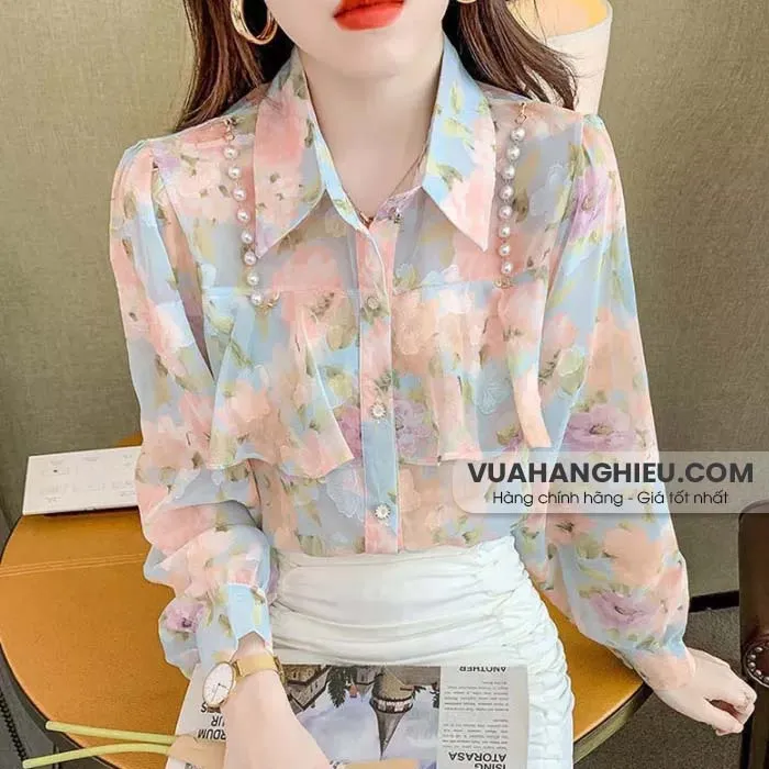 Gợi ý 10 mẫu áo kiểu nữ đẹp tuổi 40 sang trọng xu hướng trendy