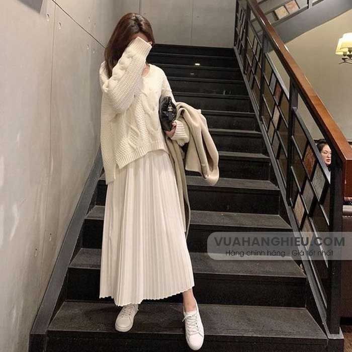 15 cách phối đồ với chân váy dài qua gối vô cùng đẹp định phải biết