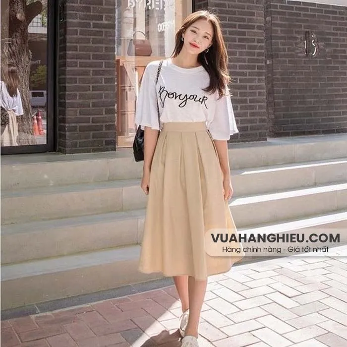 15 cách phối đồ với chân váy dài qua gối vô cùng đẹp định phải biết
