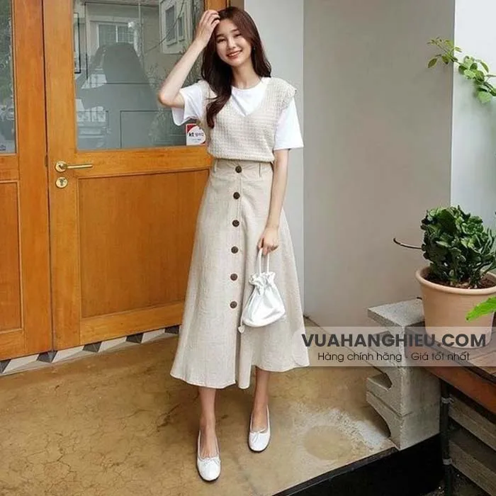15 cách phối đồ với chân váy dài qua gối vô cùng đẹp định phải biết