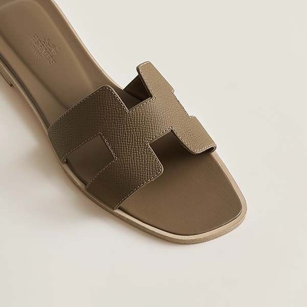 Dép Hermès Oran Sandal Màu Xanh Olive Size 38 - Dép - Vua Hàng Hiệu