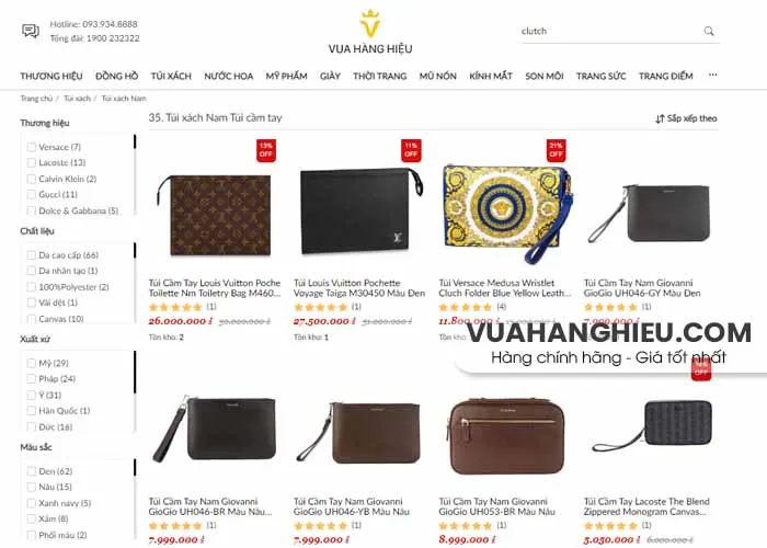 9+ mẫu clutch cầm tay nam hàng hiệu sang trọng không bao giờ lỗi mốt - 17