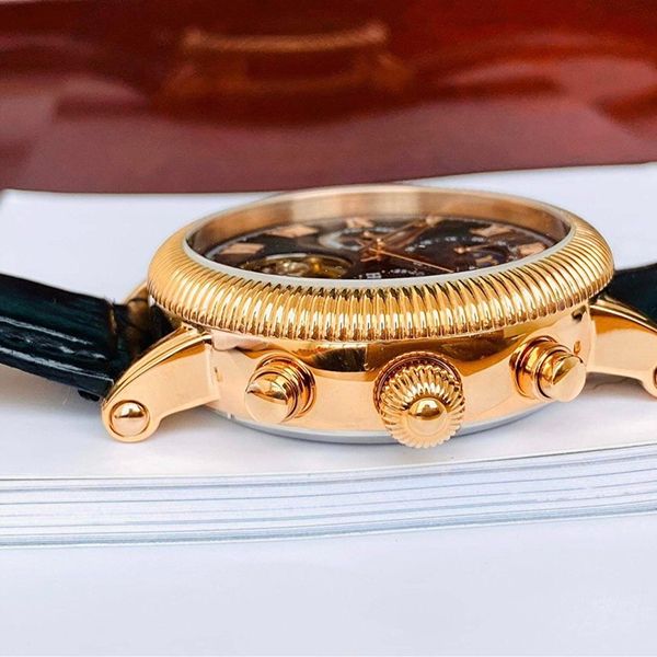 Đồng Hồ Nam Heritor Automatic Winston HERHR5201 Màu Đen Phối Vàng Hồng - Đồng hồ - Vua Hàng Hiệu
