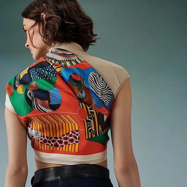 Khăn Nữ Hermès Lanternes, Ballonset Cocardes 90 Phối Màu - Thời trang - Vua Hàng Hiệu