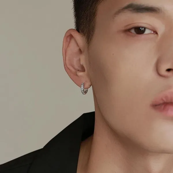 Khuyên Tai Unisex LiLi Jewelry Dạng Tròn Kim Tiền Lili_387354 Màu Bạc - Trang sức - Vua Hàng Hiệu