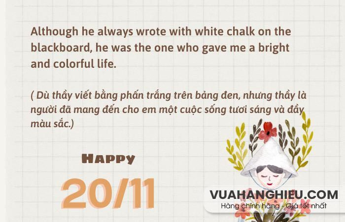 Tổng hợp 40+ lời chúc 20/11 ý nghĩa, rất hay tặng thầy cô giáo