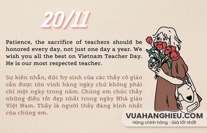 Tổng hợp 40+ lời chúc 20/11 ý nghĩa, rất hay tặng thầy cô giáo