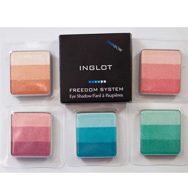 Phấn Mắt 3 Màu Inglot Freedom System Eye Shadow Rainbow Double Sparkle 3.4g - Trang điểm - Vua Hàng Hiệu