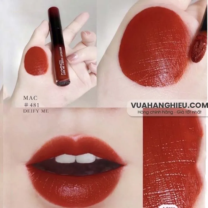 Swatch bảng màu son MAC Love Me Liquid Lipcolour trendy - 3