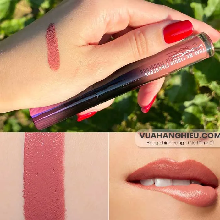 Swatch bảng màu son MAC Love Me Liquid Lipcolour trendy - 12