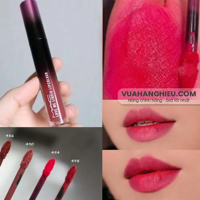 Swatch bảng màu son MAC Love Me Liquid Lipcolour trendy - 16