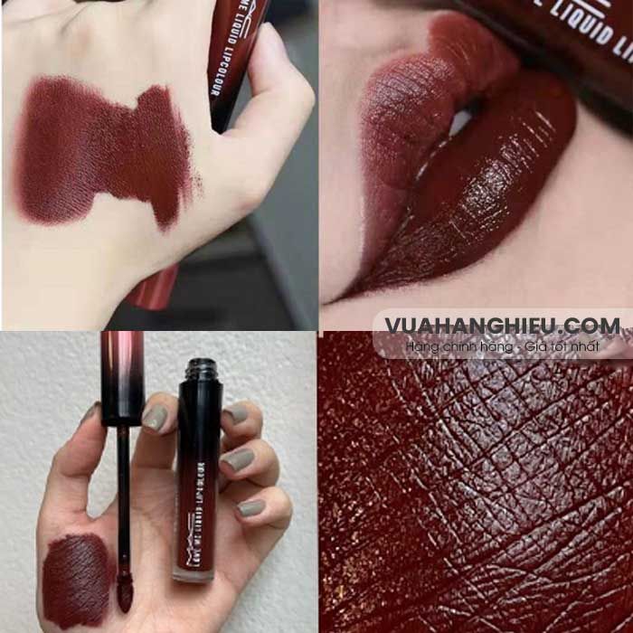 Swatch bảng màu son MAC Love Me Liquid Lipcolour trendy - 18