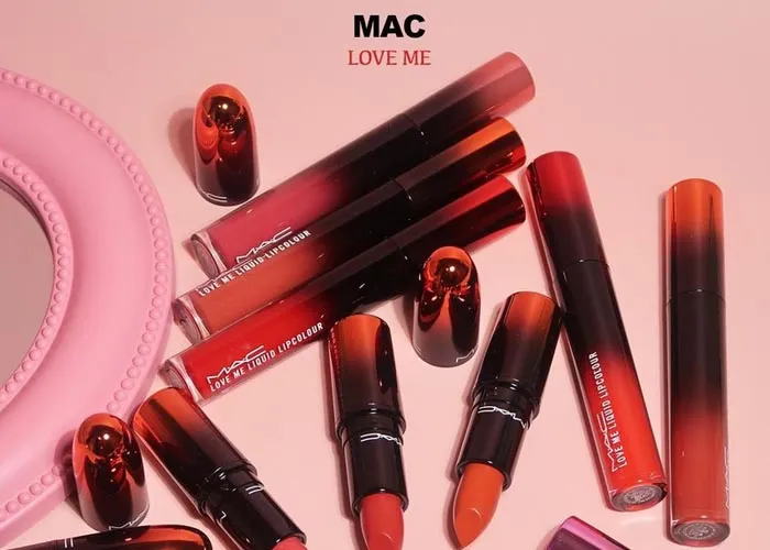 Swatch bảng màu son MAC Love Me Liquid Lipcolour trendy - 1
