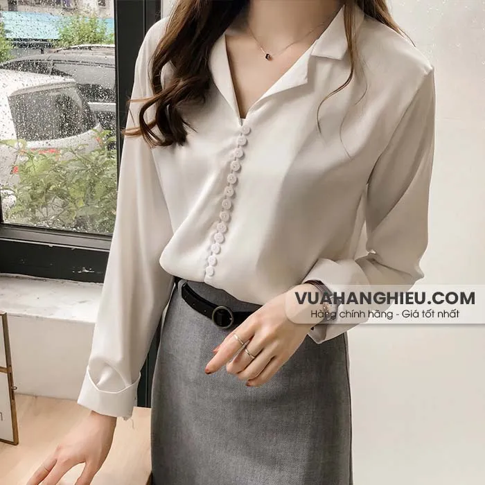 Gợi ý 10 mẫu áo kiểu nữ đẹp tuổi 40 sang trọng xu hướng trendy