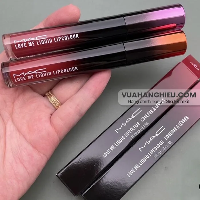 Swatch bảng màu son MAC Love Me Liquid Lipcolour trendy - 22
