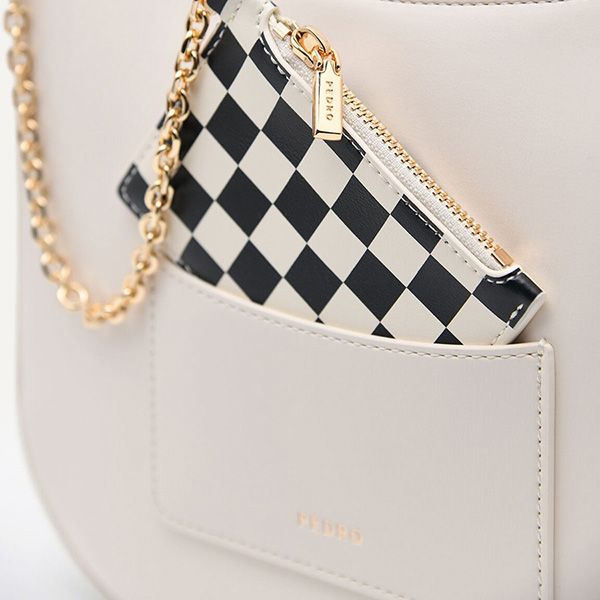 Túi Đeo Vai Nữ Pedro Shoulder Bag 75210130 Màu Trắng - Túi xách - Vua Hàng Hiệu
