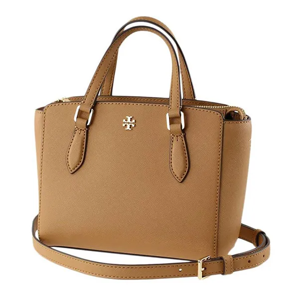 Túi Tote Tory Burch Emerson Mini Top Zip Tote 64189 Cardamom Màu Nâu - Túi xách - Vua Hàng Hiệu