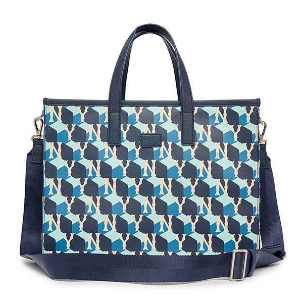 Túi Xách MLB Cube Monogram Medium Tote Bag New York Yankees 3AORM042N-50NYD Màu Xanh Navy - Túi xách - Vua Hàng Hiệu