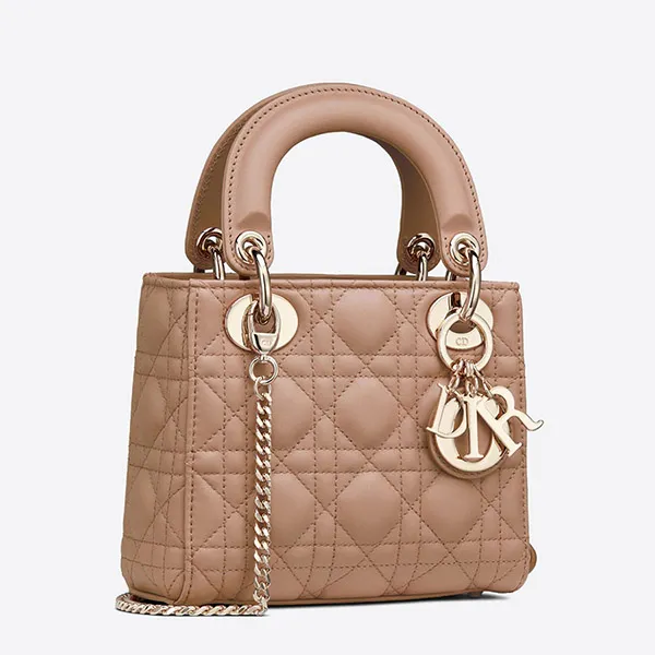 Túi Xách Tay Dior Mini Lady Dior Bag Blush Cannage Lambskin Màu Hồng Pastel - Túi xách - Vua Hàng Hiệu