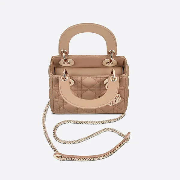 Túi Xách Tay Dior Mini Lady Dior Bag Blush Cannage Lambskin Màu Hồng Pastel - Túi xách - Vua Hàng Hiệu
