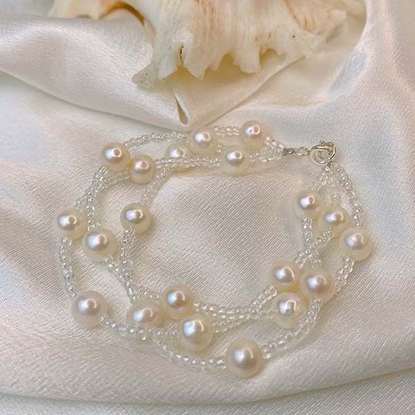 Vòng Đeo Tay Minh Hà Pearl Jewelry Ngọc Trai Màu Trắng - Trang sức - Vua Hàng Hiệu