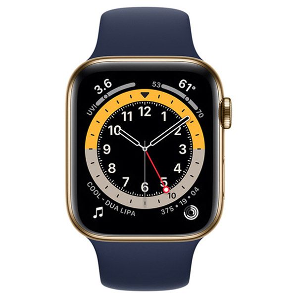 Đồng Hồ Thông Minh Apple Watch S6 LTE 40mm Viền Thép Dây Silicone Màu Xanh Dương - Đồng hồ - Vua Hàng Hiệu