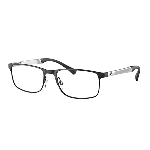 Gọng Kính Nam Emporio Armani 0EA1112 309456.C Màu Bạc Đen - Kính mắt - Vua Hàng Hiệu