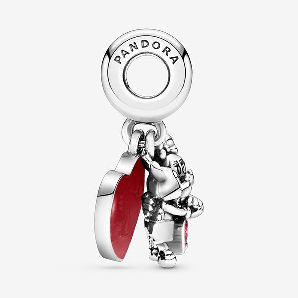 Hạt Vòng Charm Pandora Disney Mickey Mouse & Minnie Mouse Love Dangle Charm 797769CZR Màu Bạc - Trang sức - Vua Hàng Hiệu