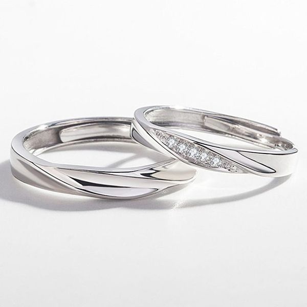 Nhẫn Đôi LiLi Jewelry Khắc Tên Chữ Theo Yêu Cầu Couple Lili_811557 Màu Bạc - Trang sức - Vua Hàng Hiệu