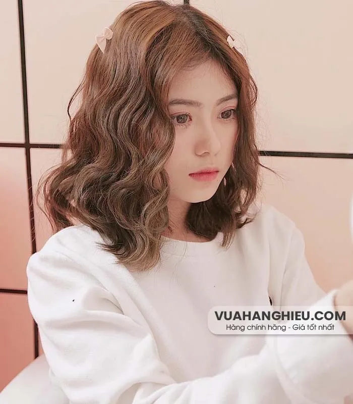 21 kiểu tóc xoăn sóng lơi ngang vai đẹp và thu hút