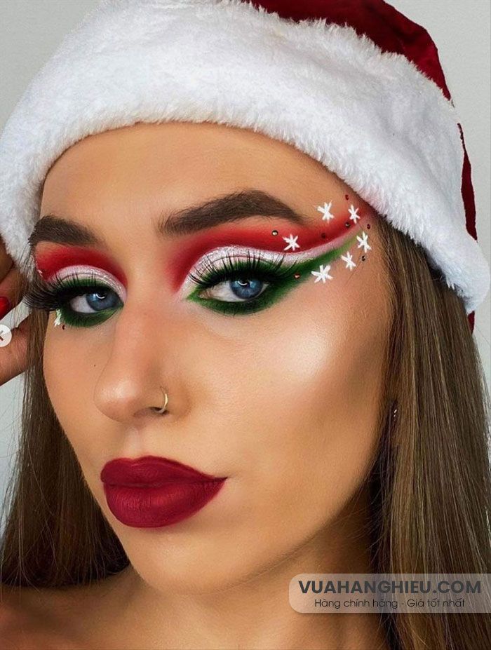 15 ý tưởng trang điểm Giáng Sinh ấn tượng và mới lạ cho nàng - 12