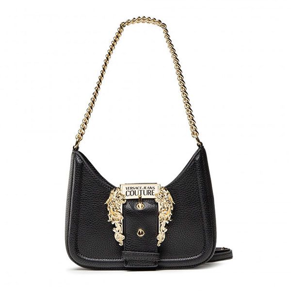 Túi Xách Versace Jeans Couture Logo Buckle Shoulder Bag 73VAF4BF5 ZS413 899 Màu Đen - Túi xách - Vua Hàng Hiệu