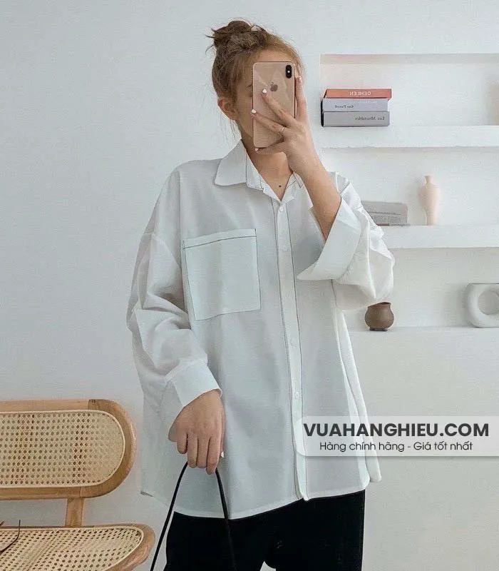 12 cách phối đồ với áo sơ mi form rộng đẹp chuẩn thời trang