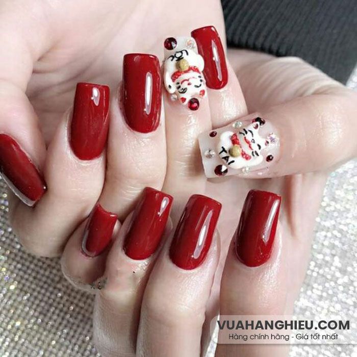 Top 55+ mẫu nails đẹp đón Tết được yêu rất thích năm 2025