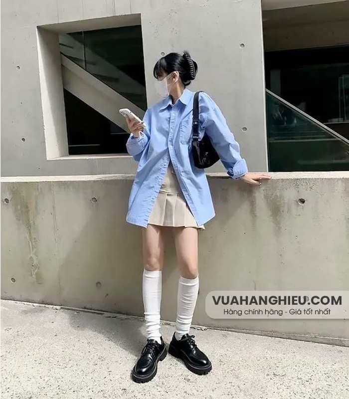 12 cách phối đồ với áo sơ mi form rộng đẹp chuẩn thời trang