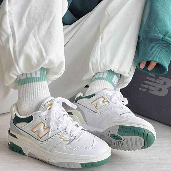 Giày Thể Thao New Balance 550 White Nightwatch Green BB550PWC Màu Trắng Xanh Size 43 - Giày - Vua Hàng Hiệu