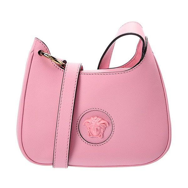 Túi Xách Versace La Medusa Small Leather Hobo Bag Màu Hồng - Túi xách - Vua Hàng Hiệu