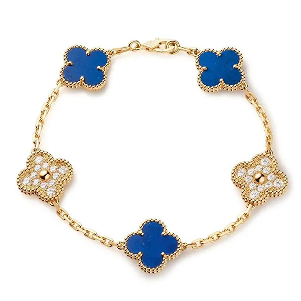 Vòng Đeo Tay Jewery Luxury Vintage Alhambra Bracelet Phối Màu - Trang sức - Vua Hàng Hiệu