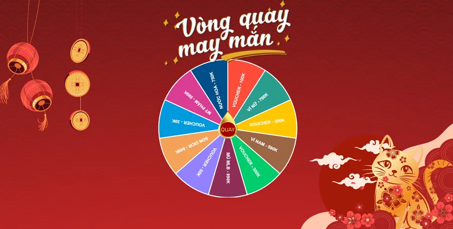 Vòng quay may mắn Vua Hàng Hiệu chào Xuân 2025: Lì xì tiền triệu, Voucher như Ý