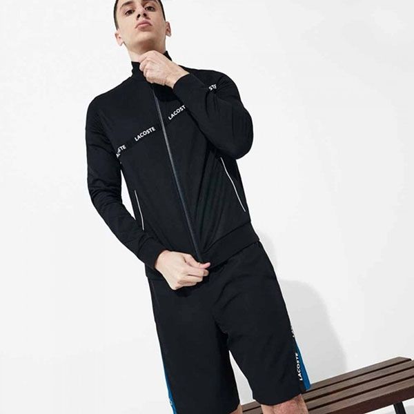 Áo Khoác Nam Lacoste Sport Signature Band Zip Sweatshirt Black SH8651 Màu Đen Size S - Thời trang - Vua Hàng Hiệu