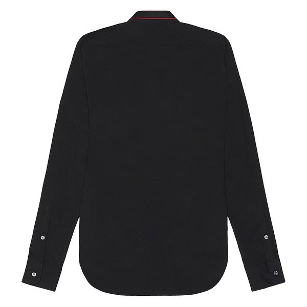 Áo Sơ Mi Alexander McQueen Black Logo Collar QRN44 1000 Màu Đen - Thời trang - Vua Hàng Hiệu