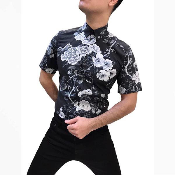Áo Sơ Mi Nam Dolce & Gabbana D&G Designer T-shirts For Men Màu Đen - Thời trang - Vua Hàng Hiệu