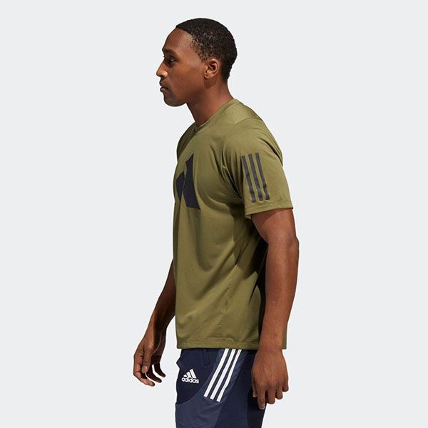 Áo Thun Nam Adidas FL 3 Bar Tee Tshirt HE6802 Màu Xanh Rêu Size XS - Thời trang - Vua Hàng Hiệu