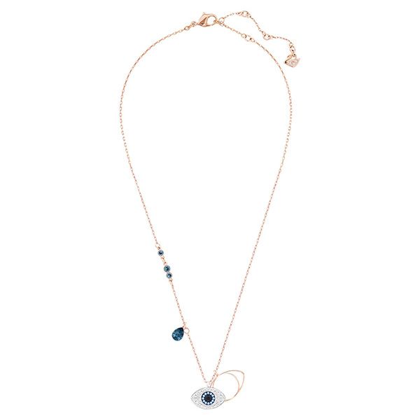 Dây Chuyền Swarovski Symbolic Pendant Evil Eye, Blue, Mixed Metal Finish 5172560 Màu Vàng Hồng - Trang sức - Vua Hàng Hiệu